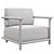 Elegant Bernhardt Kylie Chair 3D model small image 2