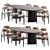 Modern Dining Set with Chair 3D model small image 1