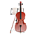  Quality Wood Cello with Stand. 3D model small image 3