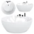 Modern Acrylic ABBER AB9280 Bathtub 3D model small image 1