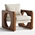 Sleek Grayson Chair: 3D Model 3D model small image 1