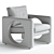 Sleek Grayson Chair: 3D Model 3D model small image 3