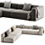 Modern MAHY Sofa By Braid 3D model small image 2