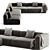 Modern MAHY Sofa By Braid 3D model small image 5