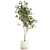 Ginkgo Biloba Decor Tree in Concrete Pot 3D model small image 2