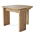 Restoration Hardware Teak Side Table 3D model small image 1