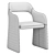 Contemporary Echo Petite Lounge Chair 3D model small image 4