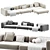 Sleek Modular Sofa Set, 2015 3D model small image 2