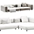 Sleek Modular Sofa Set, 2015 3D model small image 3