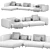 Sleek Modular Sofa Set, 2015 3D model small image 4