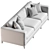 Modern Gray Noel Sofa 2014 3D model small image 1