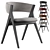 Sleek Modern Remo Dining Chair 3D model small image 1