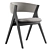 Sleek Modern Remo Dining Chair 3D model small image 5