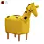 Sweet Giraffe Combi Kids Pouf 3D model small image 1