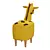 Sweet Giraffe Combi Kids Pouf 3D model small image 3