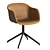 Modern Fiber Armchair Set Muuto 3D model small image 2