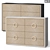 Modern Chic Deco Dresser Large 3D model small image 1