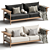 Modern Forrester White Boucle Sofa 3D model small image 2