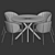 Modern Shell Dining Set, Ralf 3D model small image 4
