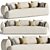 Sicis Botero 3-Seater Sofa, Leather 3D model small image 1