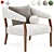 Modern Chic Lyssa Accent Chair 3D model small image 1