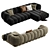 Elegant Winfield Chaise Lounge Bed 3D model small image 2