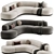 Modern Elegance Björn Sofa 3D model small image 1