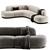 Modern Elegance Björn Sofa 3D model small image 3