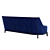 Normandie Sofa with Fixed Seat Cushion 3D model small image 3