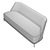 Normandie Sofa with Fixed Seat Cushion 3D model small image 4