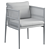 Modern Lineas Dining Arm Chair 3D model small image 5