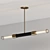 Modern Cylinder Glass Pendant Light 3D model small image 2