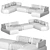 Modern Disruption Corner Sofa - GV Edition 3D model small image 4