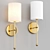 Polished Brass Wall Sconce Marceau Boule 3D model small image 1