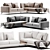 Elegant Long Island Sofa Design 3D model small image 3