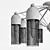 Zaria 2739-8P Ceiling Light 3D model small image 2