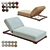 Milos Outdoor Aluminum Sofa 3D model small image 1