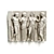 Greek Attic Relief Panel Plaster 3D model small image 1