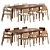 Elegant Mull Chair & Cres Table 3D model small image 1