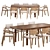 Elegant Mull Chair & Cres Table 3D model small image 2