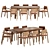 Elegant Mull Chair & Cres Table 3D model small image 3