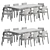 Elegant Mull Chair & Cres Table 3D model small image 4