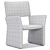 Modern Minimalist Crown Lounge Chair 3D model small image 7