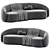 Elegant Amore 2015 Sofa 3D model small image 3