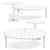 Mid-Century Brazilian Inspired Coffee Table 3D model small image 4