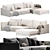 Modern Poliform Bristol with Ottoman 3D model small image 2