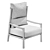 Elegant Vera Chair for Interior 3D model small image 2