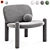 Contemporary TOTTORI Armchair Design 3D model small image 6