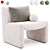 Elegant Macintosh Chair, Eichholtz's Masterpiece 3D model small image 1