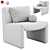 Elegant Macintosh Chair, Eichholtz's Masterpiece 3D model small image 7